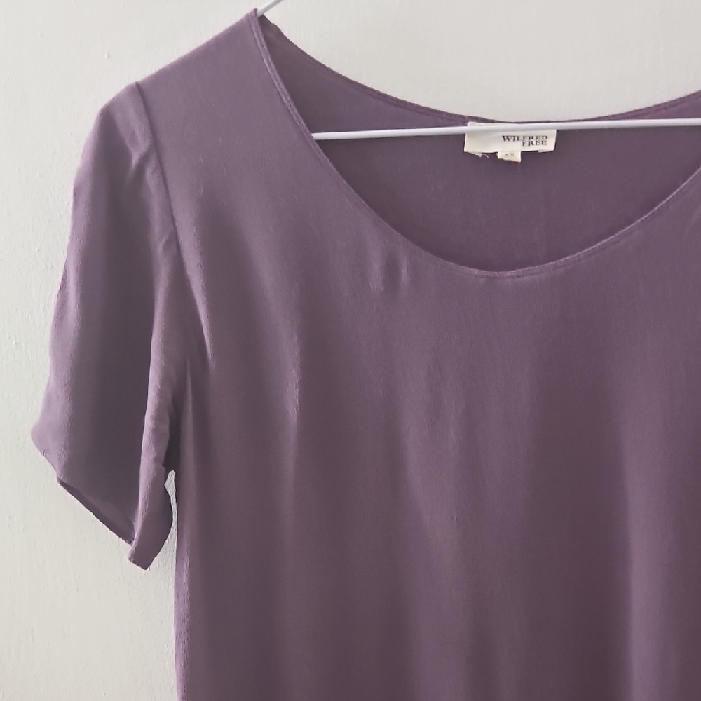 Wilfred Purple Short Sleeve Tee